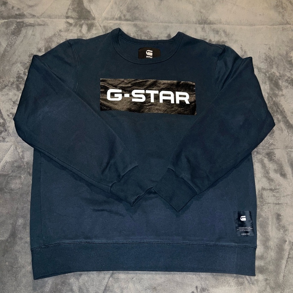 G-STAR Raw Crewneck Logo Sweatshirt - Size XL